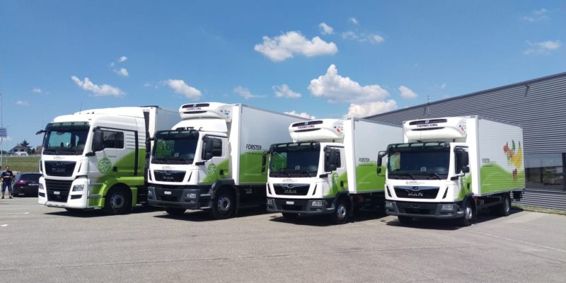 Vier LKW Neu